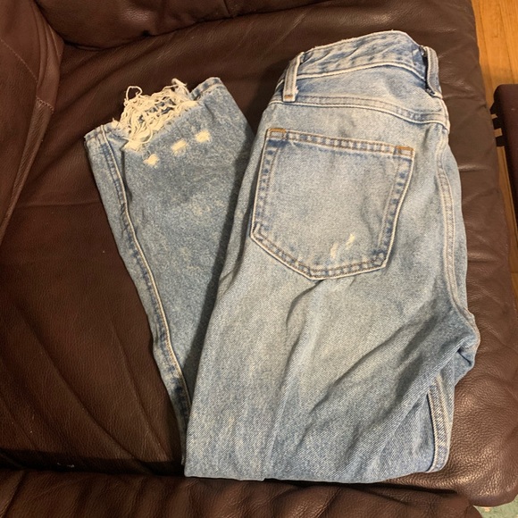 Abercrombie & Fitch Denim - Abercrombie ankle high rise straight leg mom jeans